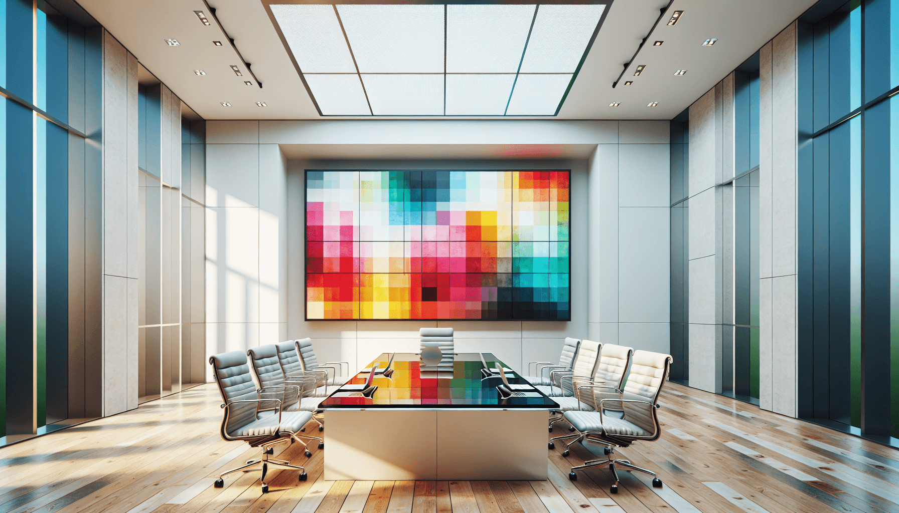 Security consultant presenting Azure penetration test findings report with severity charts to executives in a corporate boardroom